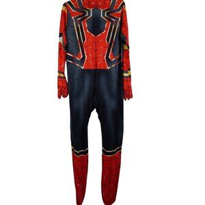Spider-Man Full Body Costume Suit For Kids With Gloves & Foot Covers